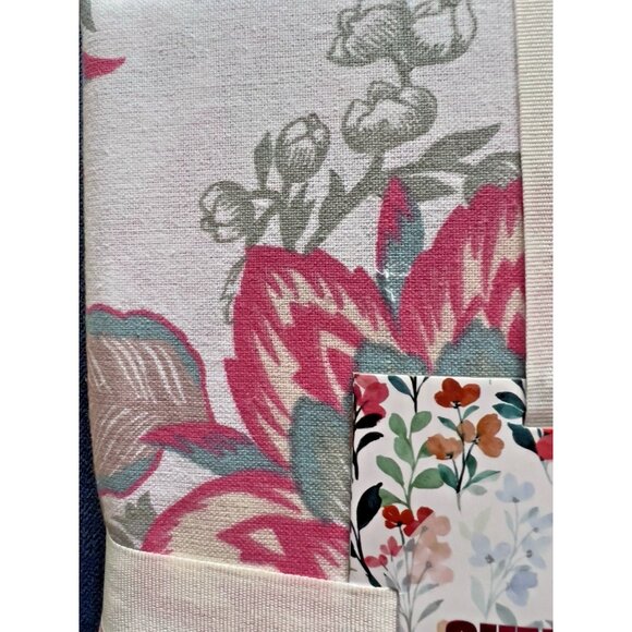 NWT Summer Love Tablecloth Blue Pink 60" x 84" 70% Cotton Mireille Designs - Picture 4 of 10
